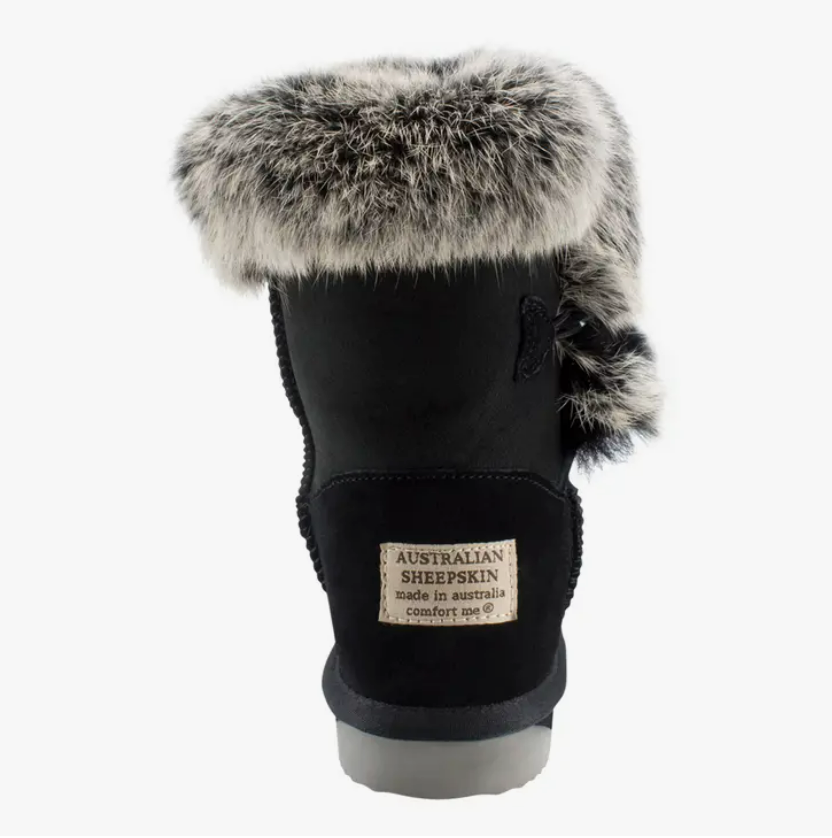 UGG Comfort Me Australia - Comfort Me Australian Made, Designer Fur-Trim Shearling Boots