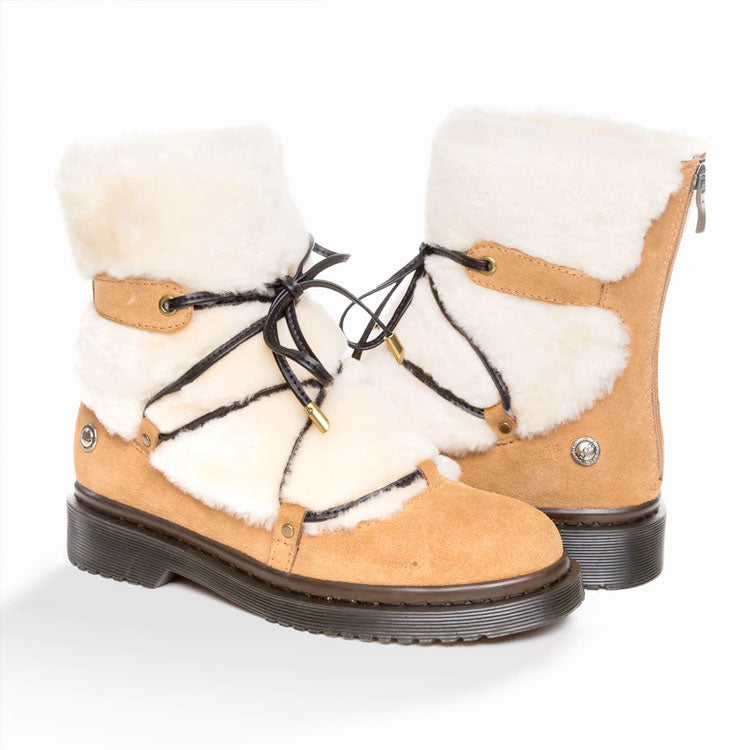 OZWEAR UGG MARY SHEARLING BOOTS